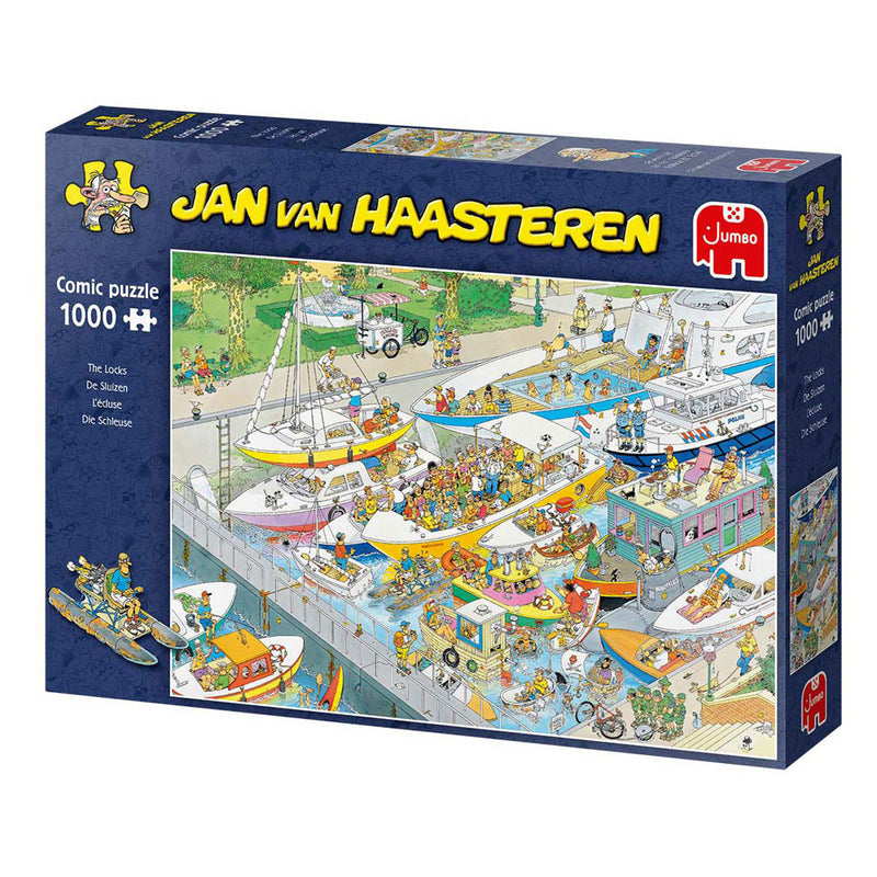 Load image into Gallery viewer, Jumbo jan van haasteren legpuzzel - de sluizen, 1000st.
