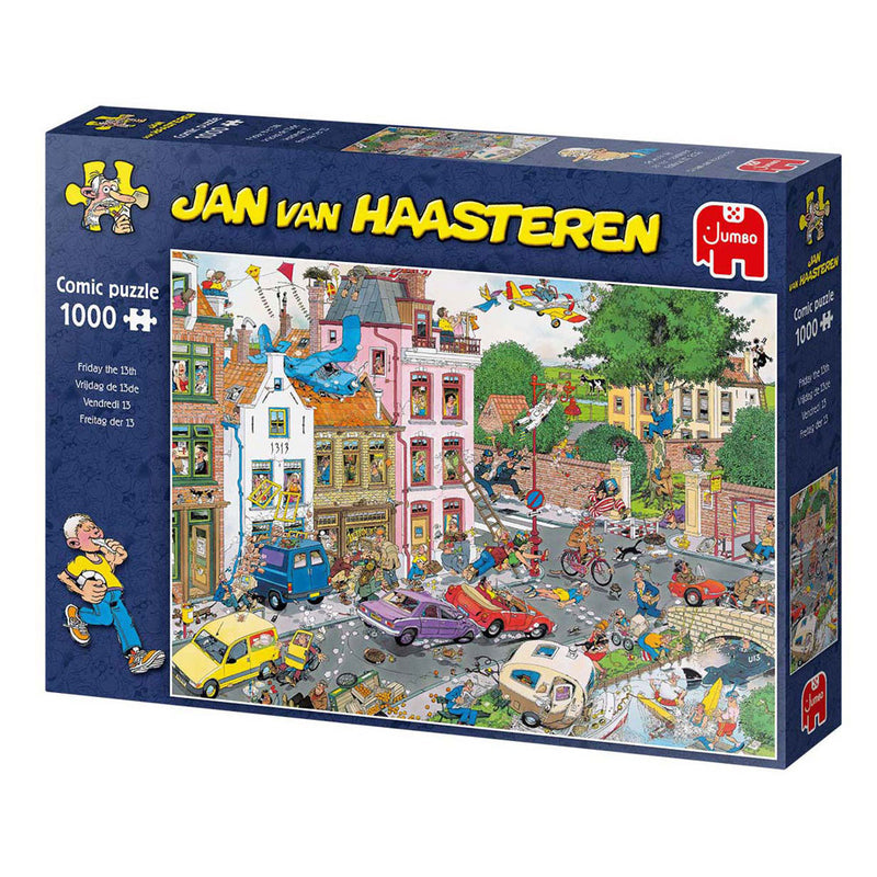 Load image into Gallery viewer, Jumbo jan van haasteren legpuzzel - vrijdag de 13e, 1000st.

