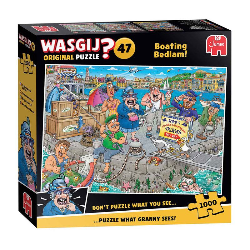 Afbeelding laden in galerijviewer, Jumbo wasgij original 47 legpuzzel - de boot in! - 1000st.
