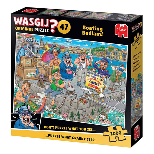 Jumbo wasgij original 47 legpuzzel - de boot in! - 1000st.