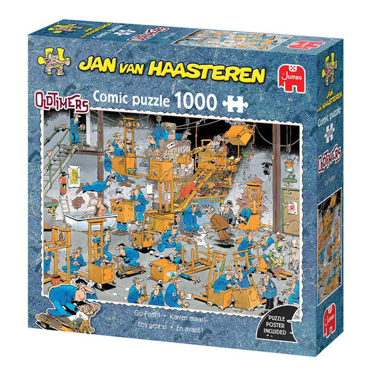 Jan van haasteren legpuzzel - oldtimers - karren maar! - 1000st.