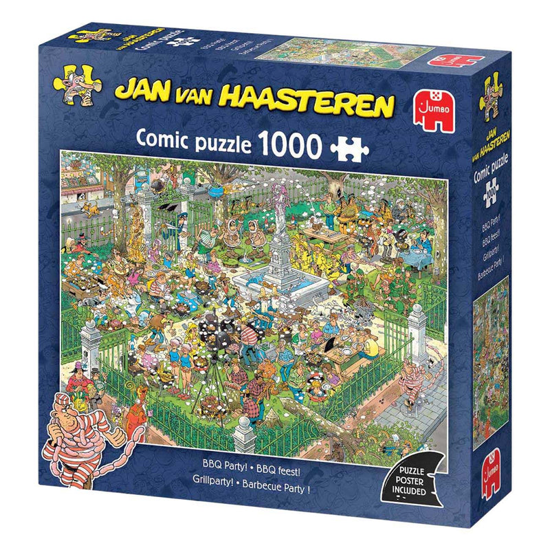 Afbeelding laden in galerijviewer, Jan van haasteren - bbq feest! - 1000 stukjes puzzel - legpuzzel
