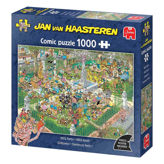 Jan van haasteren - bbq feest! - 1000 stukjes puzzel - legpuzzel