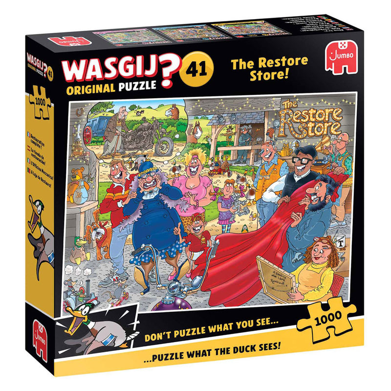Load image into Gallery viewer, Jumbo wasgij orignal 41 legpuzzel - motormake-over, 1000st.
