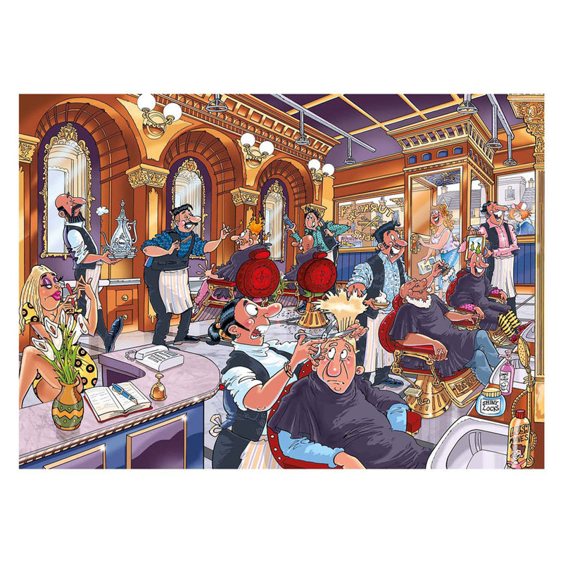 Load image into Gallery viewer, Jumbo wasgij mystery 27 legpuzzel - vlam in de pan!, 1000st.
