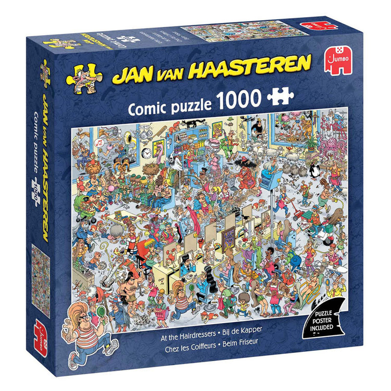 Load image into Gallery viewer, Jumbo jan van haasteren legpuzzel - bij de kapper, 1000st.
