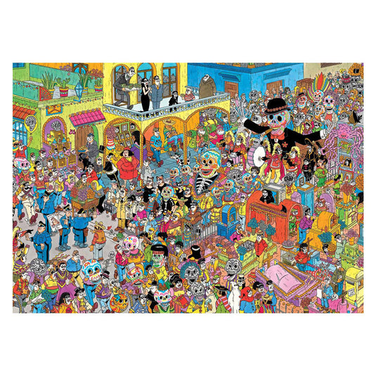 Jumbo jan van haasteren legpuzzel - dia de los muertos, 1000st.