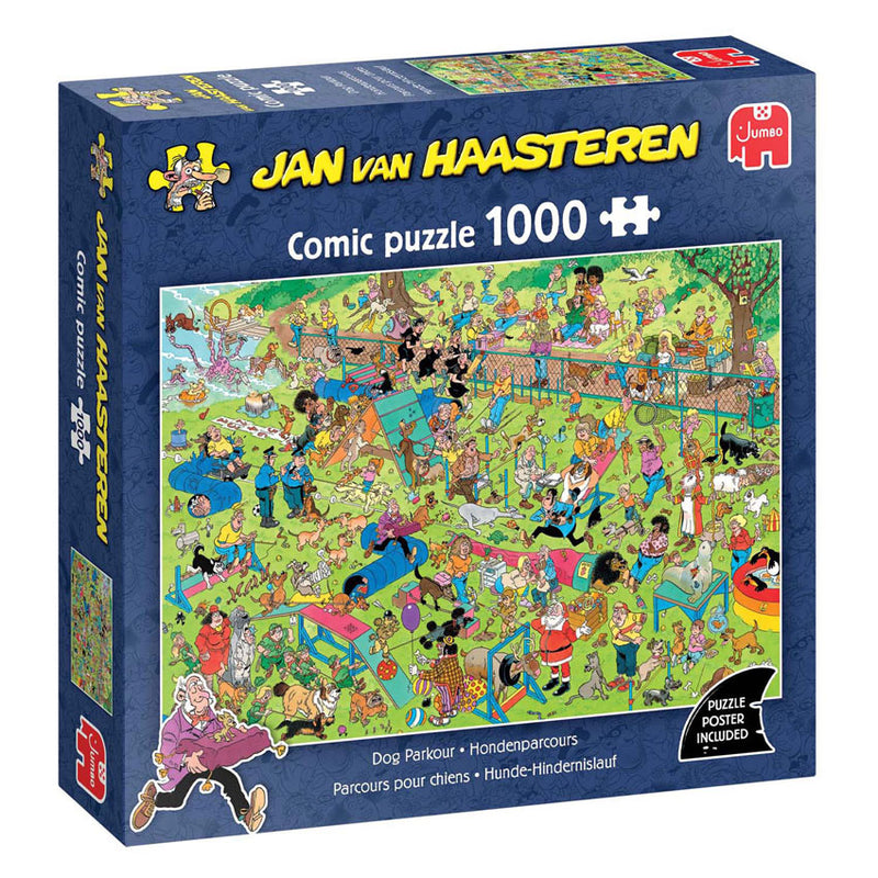 Load image into Gallery viewer, Jumbo jan van haasteren legpuzzel - hondenparcours, 1000st.
