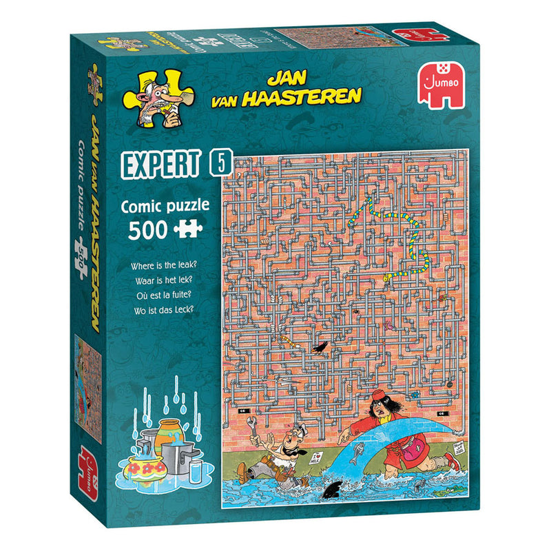 Laden Sie das Bild in Galerie -Viewer, Jumbo jan van haasteren legpuzzel expert 5 - waar is het lek? - 500st.
