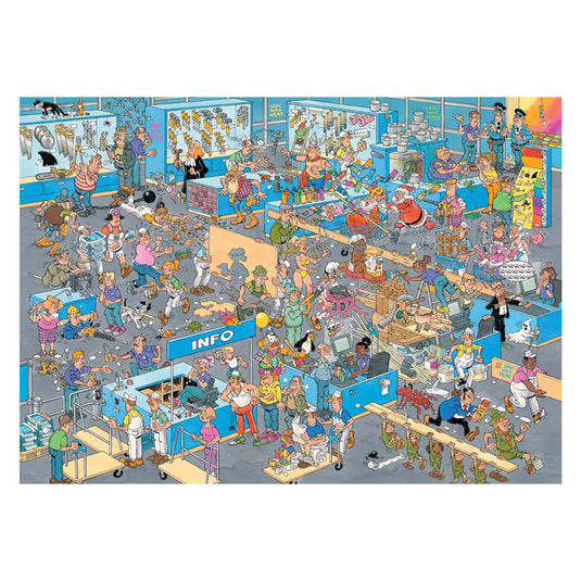 Jan van haasteren legpuzzel - de bouwmarkt en de verbouwing, 2x1000st.