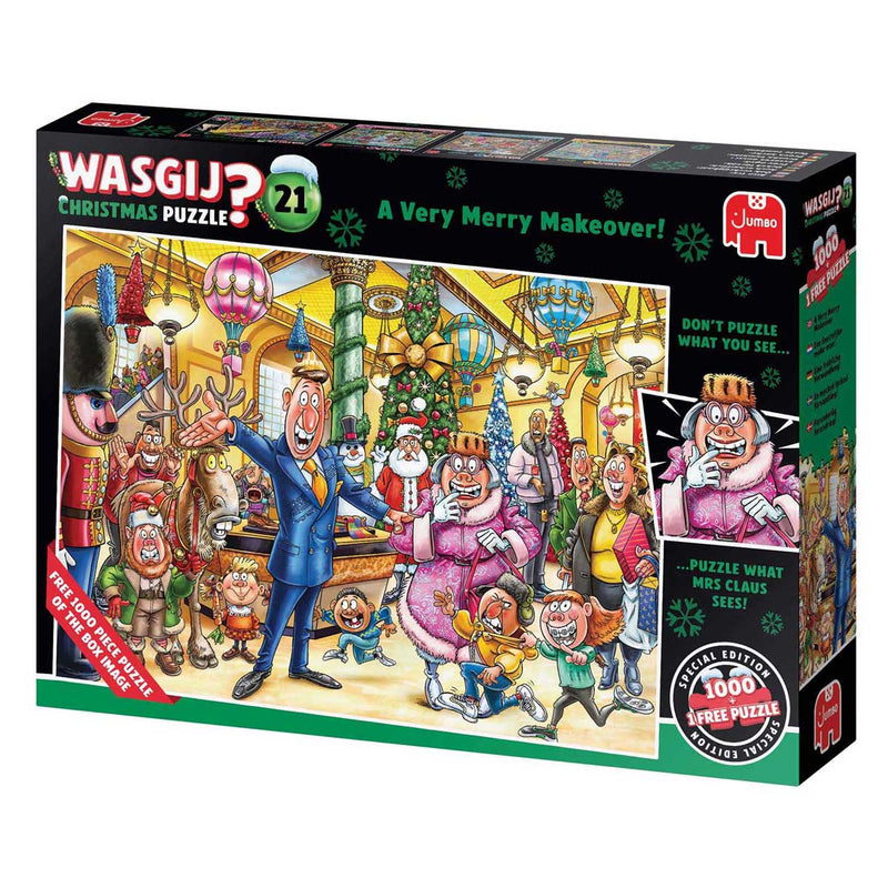 Load image into Gallery viewer, Wasgij christmas 21 legpuzzel - een feestelijke make-over! - 2x1000st.
