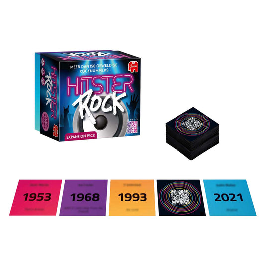 Jumbo hitster rock – nederlandstalige muziekspel uitbreiding – rockmuziek – partyspel – actiespel