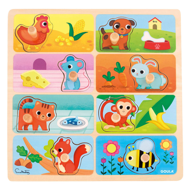ギャラリービューアに画像をロードする, Jumbo goula noppenpuzzel mijn lievelingseten - 8st.
