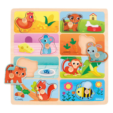 Jumbo goula noppenpuzzel mijn lievelingseten - 8st.