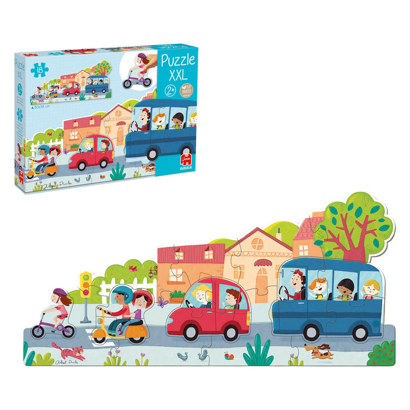 ギャラリービューアに画像をロードする, Goula jumbo puzzel xxl voertuigen - 18st.
