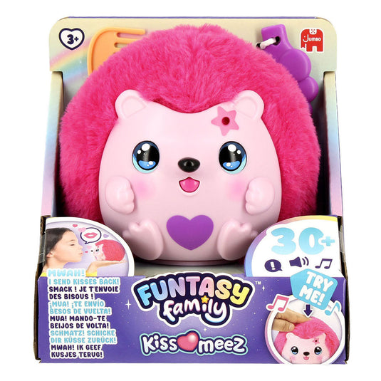 Funtasy family jumbo kiss-meez egel - interactieve knuffel