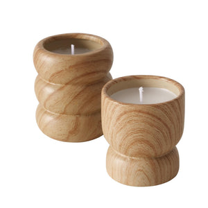 Boltze home kaars in pot leano dolomiet h7,5xø6,5cm