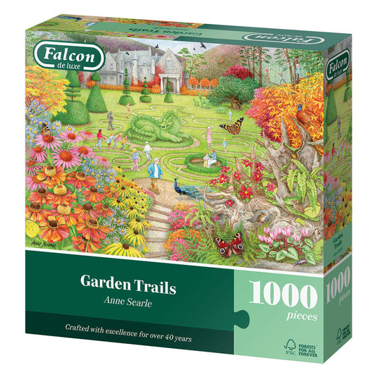 Falcon puzzel garden trails 1000 stukjes legpuzzel volwassenen.
