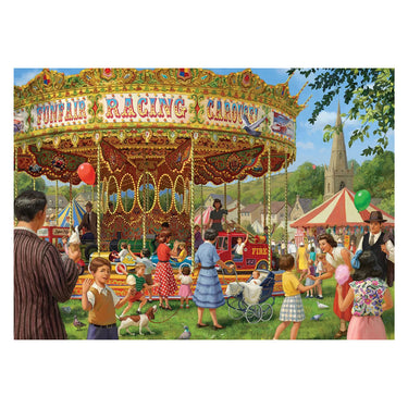 Falcon puzzel - legpuzzel 1000 stukjes - the carousel - multicolor.