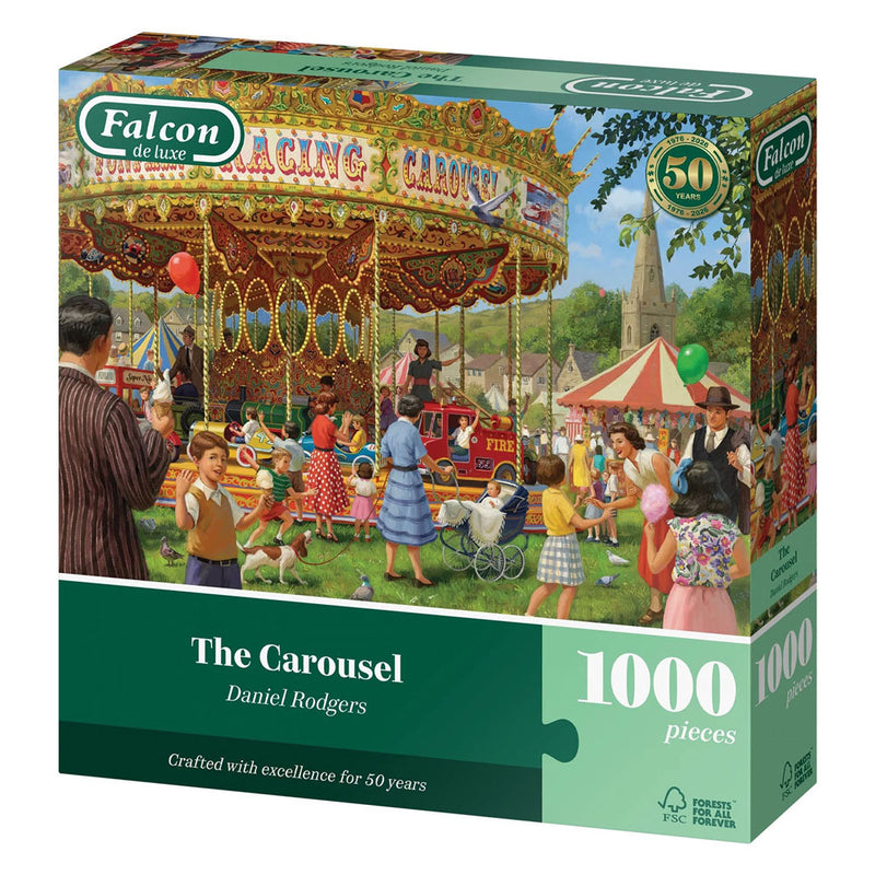 Chargez l'image dans la visionneuse de la galerie, Falcon puzzel - legpuzzel 1000 stukjes - the carousel - multicolor.
