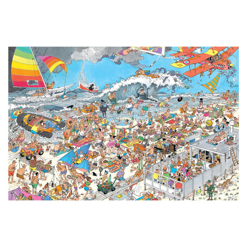 Afbeelding laden in galerijviewer, Jan van haasteren legpuzzel - op het strand 1500st.
