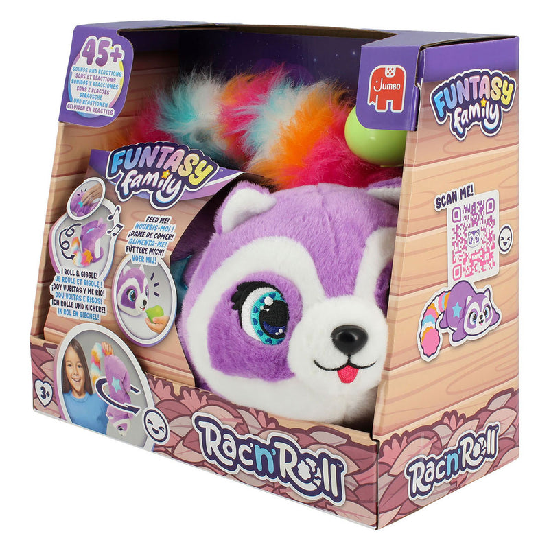 Afbeelding laden in galerijviewer, Funtasy family jumbo rac'n'roll interactieve rollende knuffel
