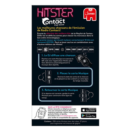 Hitster jumbo radio contact muziekspel