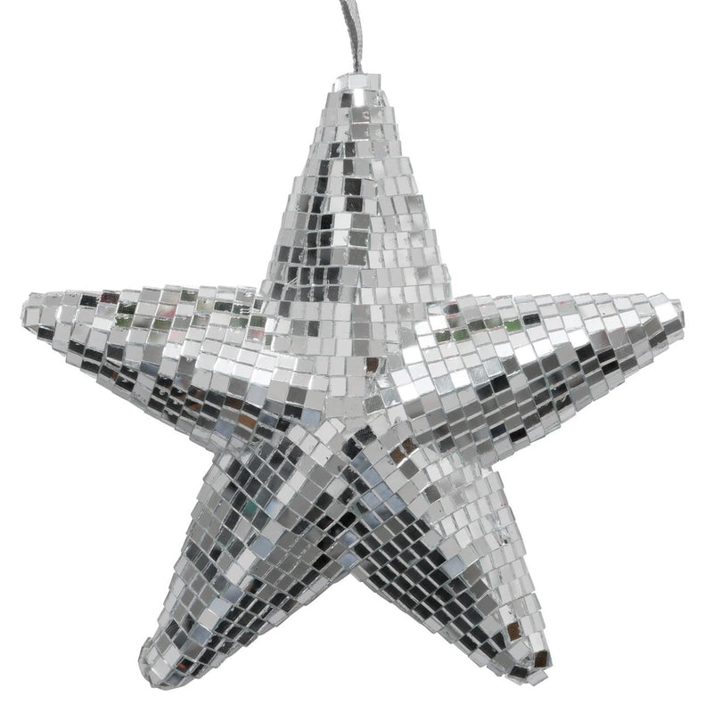 Afbeelding laden in galerijviewer, Boltze home kersthanger ster disco 20x20cm kunsttof
