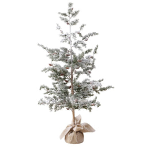Boltze home kerstboom kiefer h150cm, ijzer, polyethyleen, jute