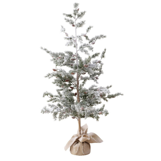 Boltze home kerstboom kiefer h150cm, ijzer, polyethyleen, jute