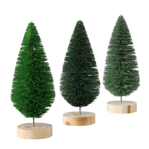 Boltze home decoratief boom bosco sisal dia6x16cm licht groen donker groen grijs groen