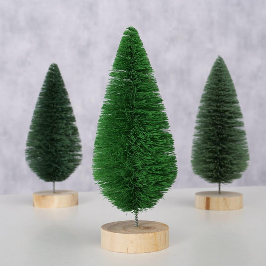 Boltze home decoratief boom bosco sisal dia6x16cm licht groen donker groen grijs groen