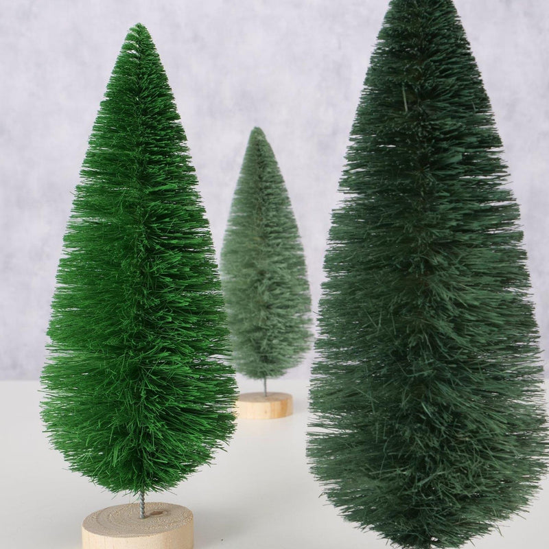 Afbeelding laden in galerijviewer, Boltze home decoratief boom bosco sisal dia9x23cm licht groen donker groen grijs groen
