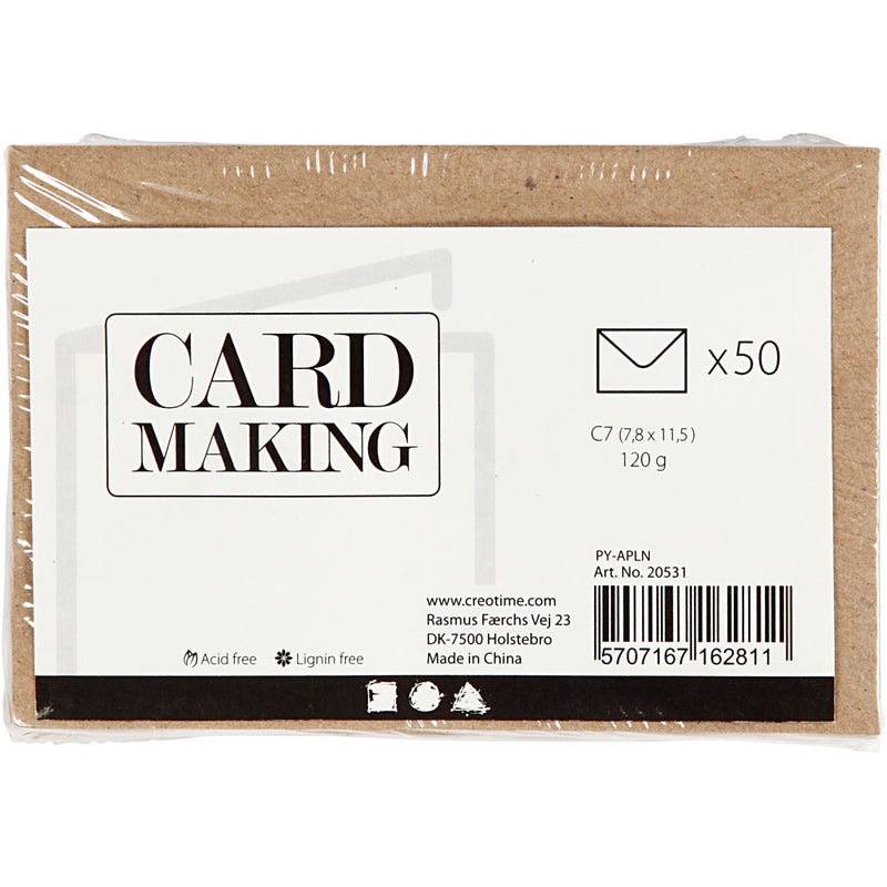 Load image into Gallery viewer, Https: www.cchobby.nl gerecyclede-envelop-afmeting-envelop-7-8x11-5-cm-120-gr-naturel-50-stuk-1-doos
