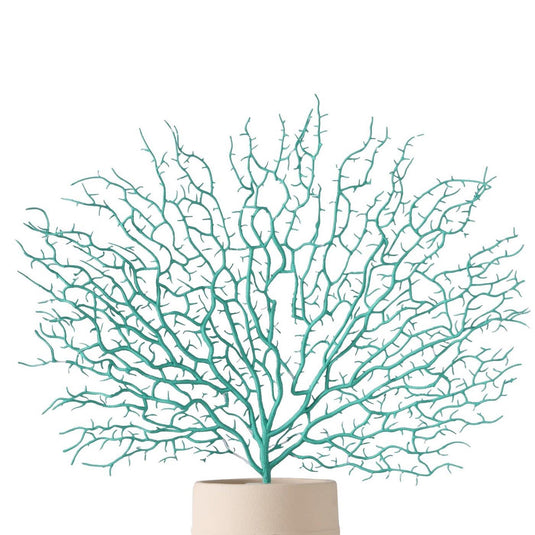 Boltze home decoratietak koraal turkoois polyethyleen 46cm