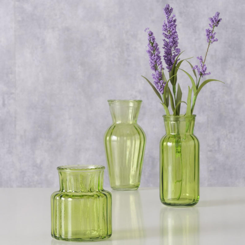 Load image into Gallery viewer, Boltze home vaas tilla 3-delig groen
