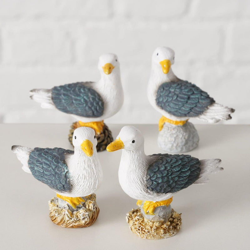 Afbeelding laden in galerijviewer, Boltze home beeldje meeuw polyresin 5,5x2,5x5,5cm
