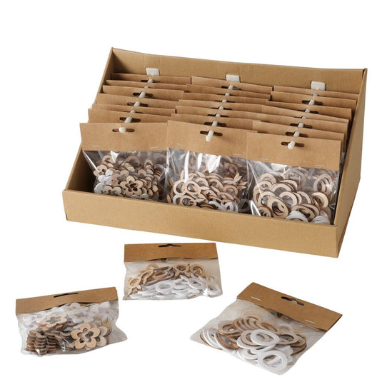 Boltze home strooi decoratie hout pasen 48-delig