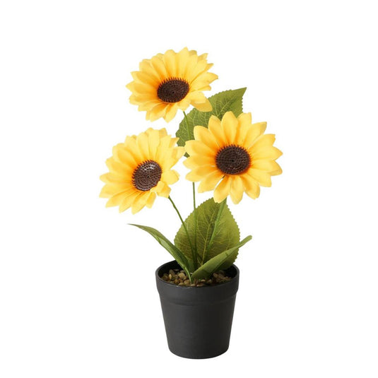Boltze home kunstplant zonnebloem 33cm