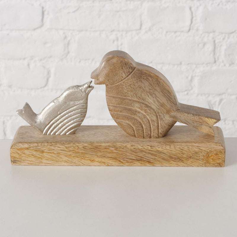 Load image into Gallery viewer, Boltze home beeld vogel met jong 23x5x12cm
