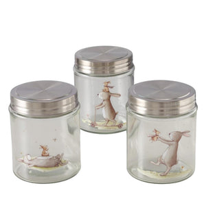 Boltze home voorraadpot bunny 625 ml dia10x12cm glas konijn