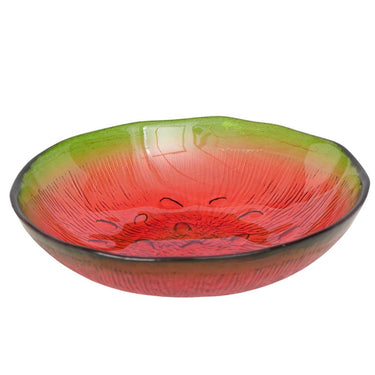 Boltze home schaal glas fruity h3,5cm, d 16cm meloen