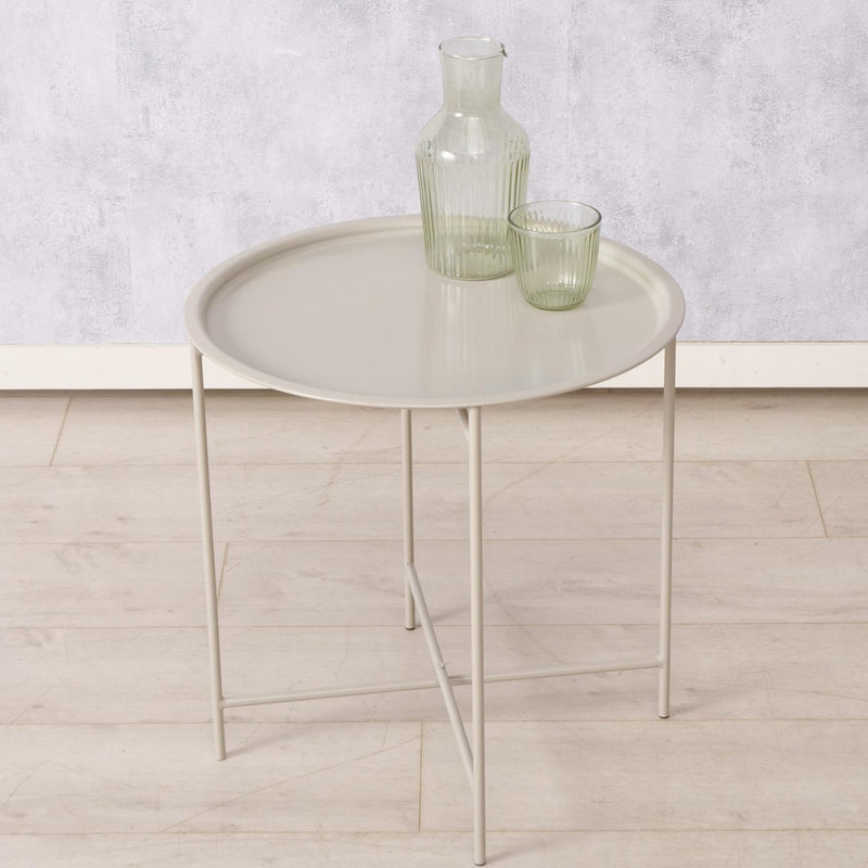 Afbeelding laden in galerijviewer, Boltze home bijzettafel rocko h47cm dia 46cm
