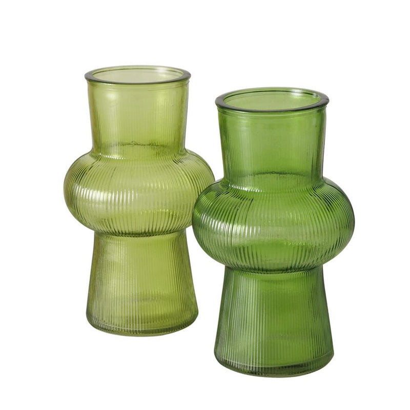 Load image into Gallery viewer, Boltze home vaas glas groen h20cm
