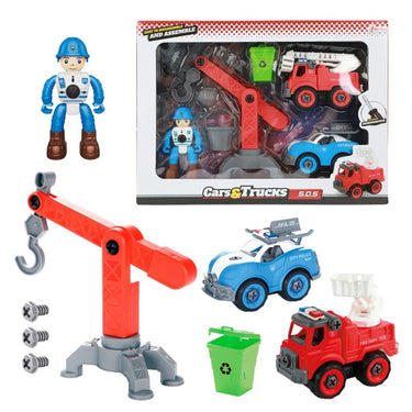 Toi-toys toi toys cars trucks speelset hulpdienst met accessoires