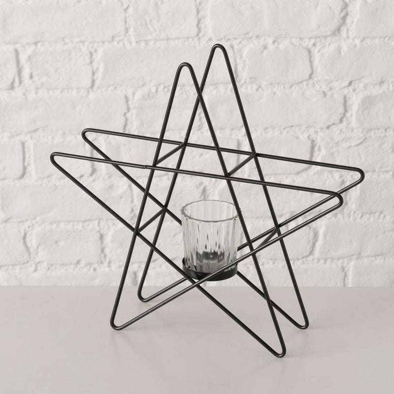 Load image into Gallery viewer, Boltze home windlicht ster 29,5x27,5cm
