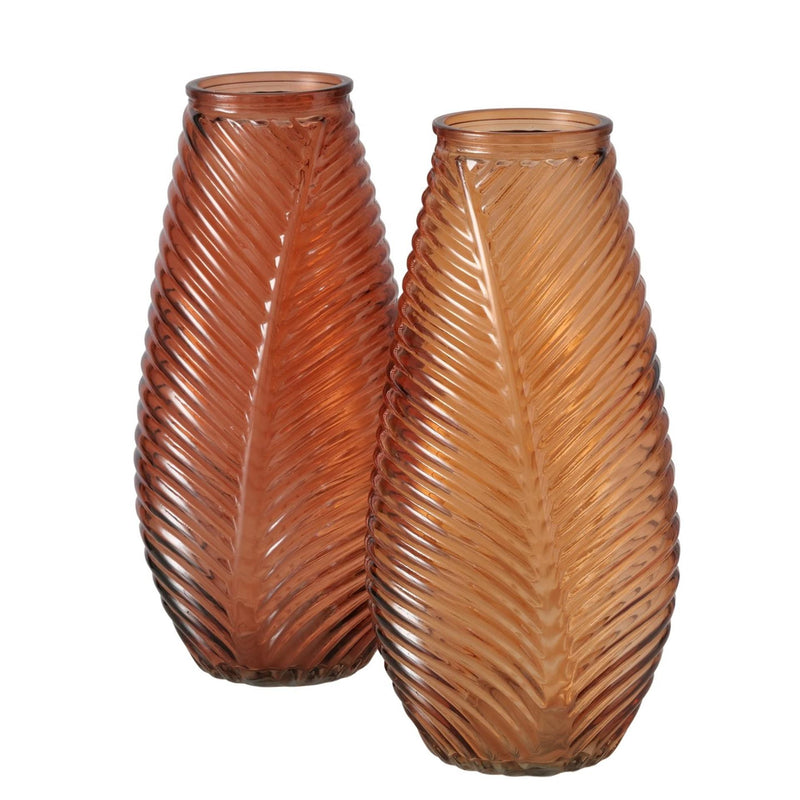 Load image into Gallery viewer, Boltze home vaas leavo glas 13,5x13x28cm
