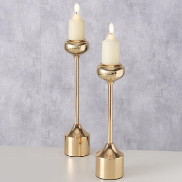 Boltze home kandelaarset donus goud 2-delig ã˜3,2-8,2xh32,5-36,5cm