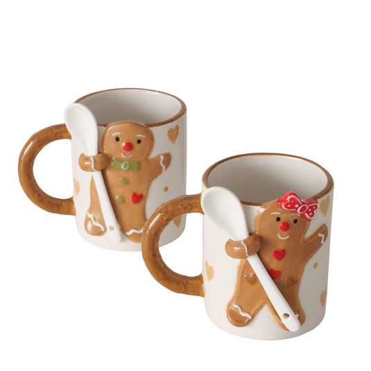 Boltze home boltze jumbomok peperkoekman vrouw 520ml