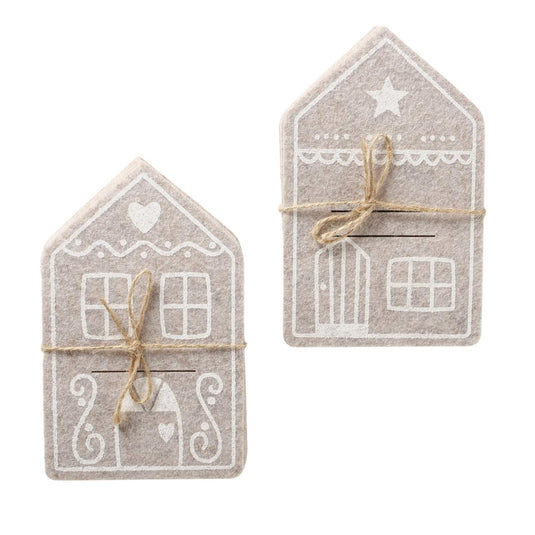 Boltze home bestekzakje ginger beige set a 4 stuks 10,5x16,5cm 2 assorti